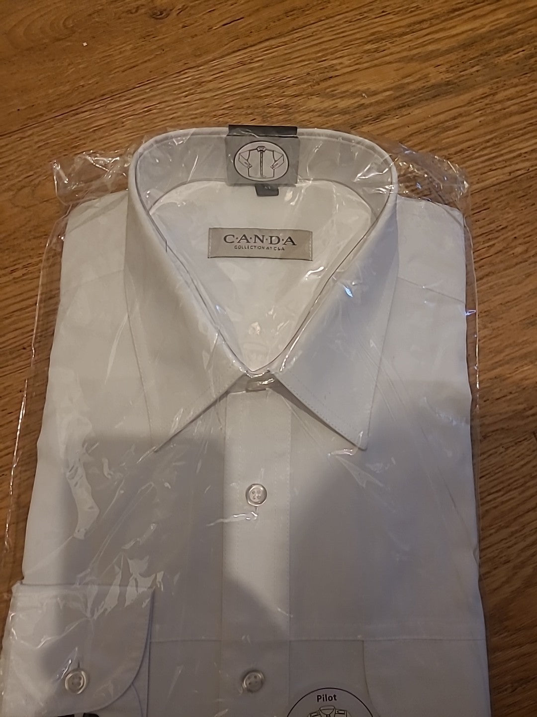 Brand New Mens Canda Size 41 White Long Sleeved Shirt