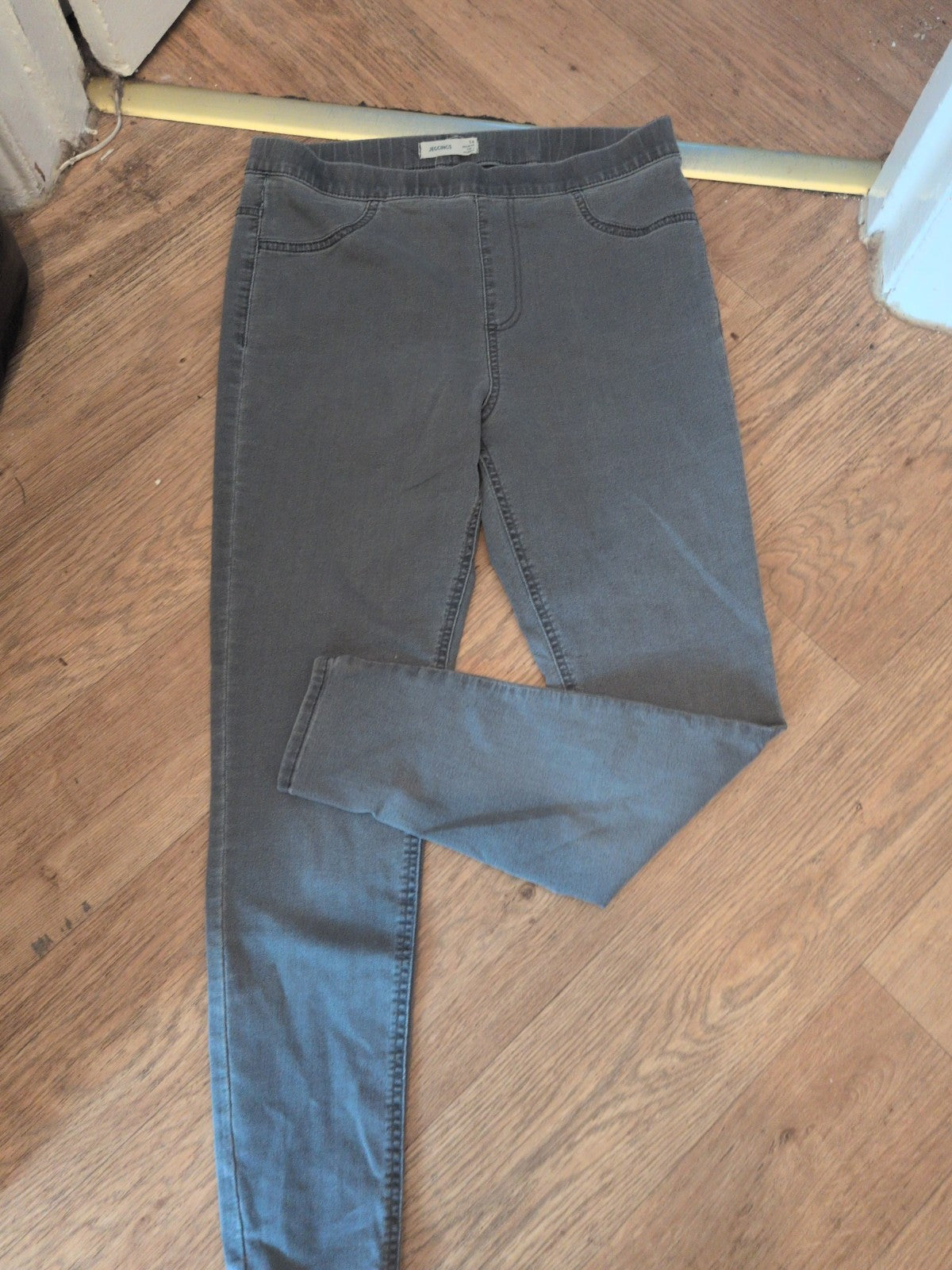 Ladies M&S Size 14 Regular Grey Jegging