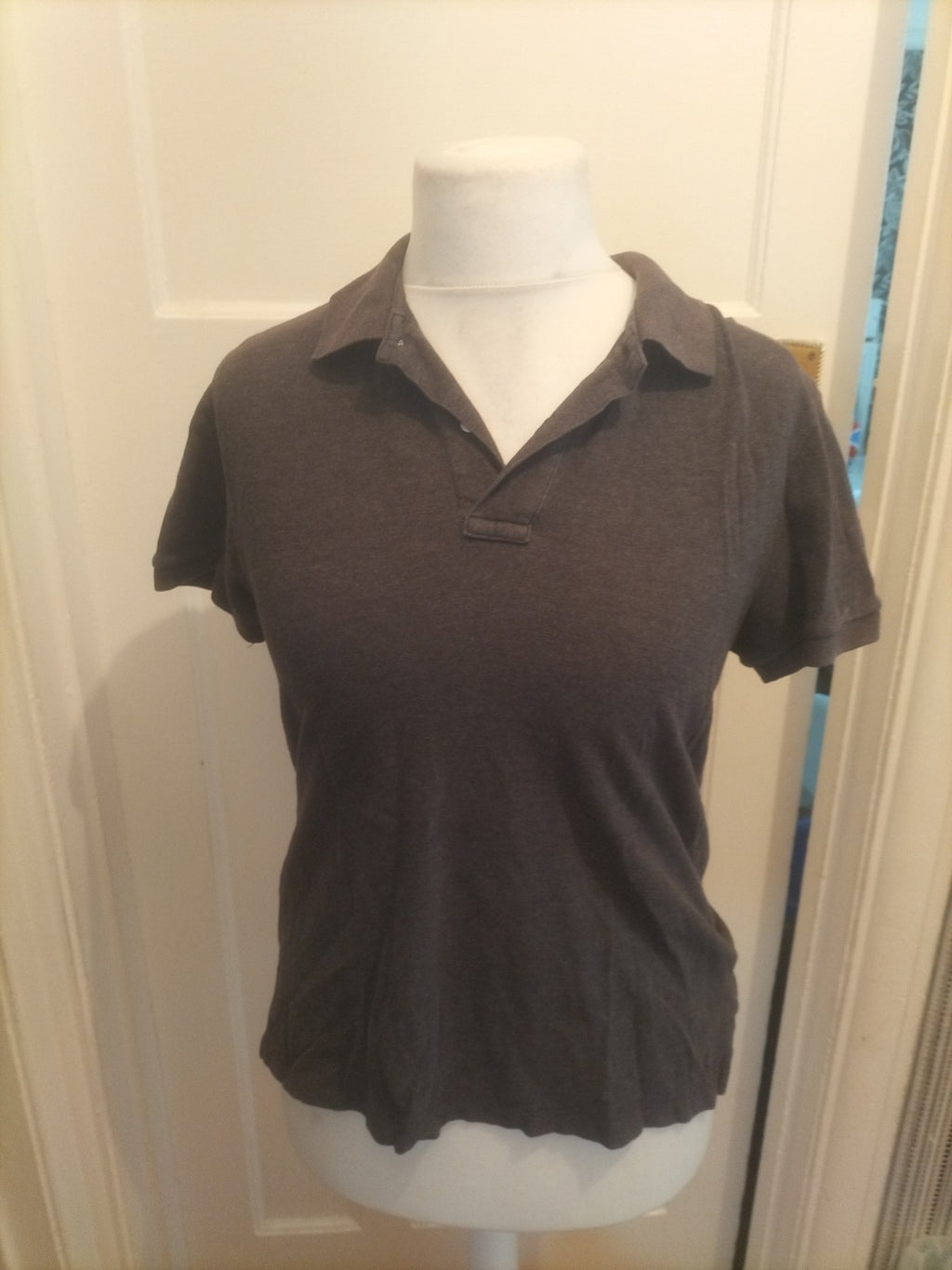 Mens Jim Thompson Size Small Grey Short Sleeved Polo