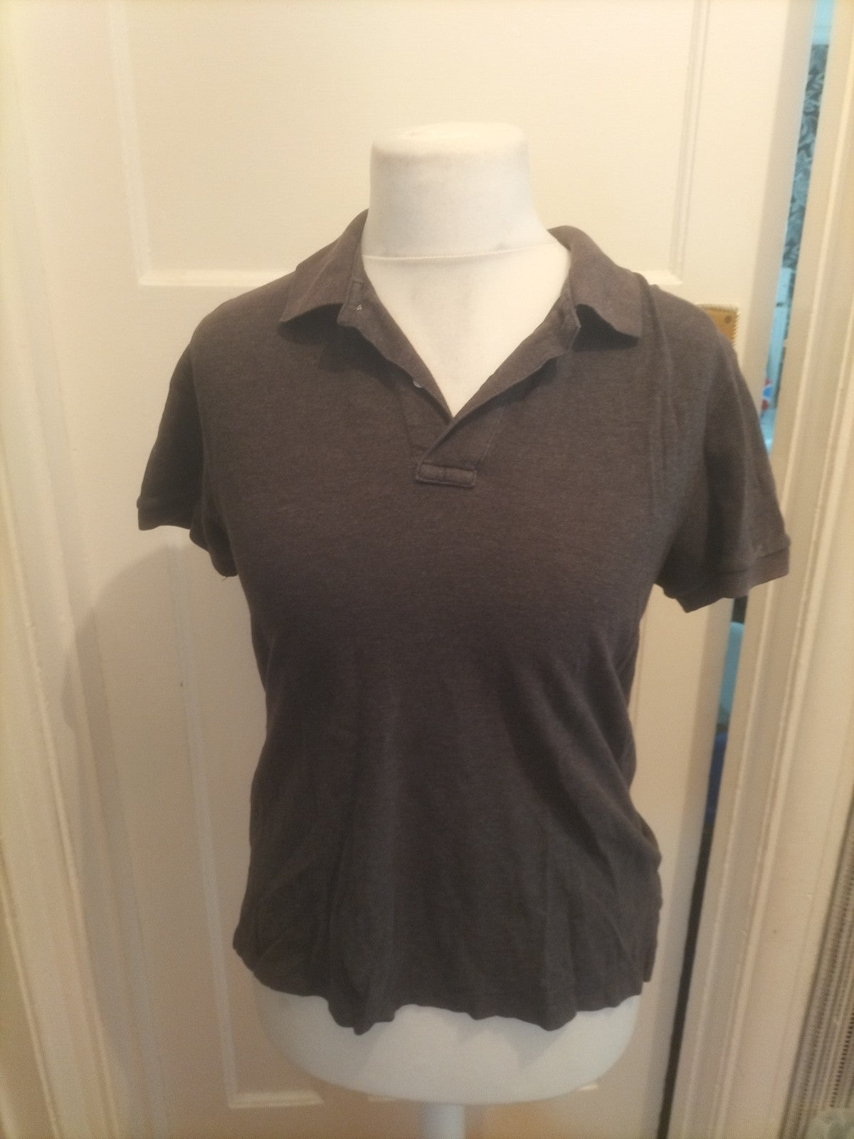 Mens Jim Thompson Size Small Grey Short Sleeved Polo