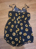 Ladies Size Small Sunflower Sleeveless Playsuit