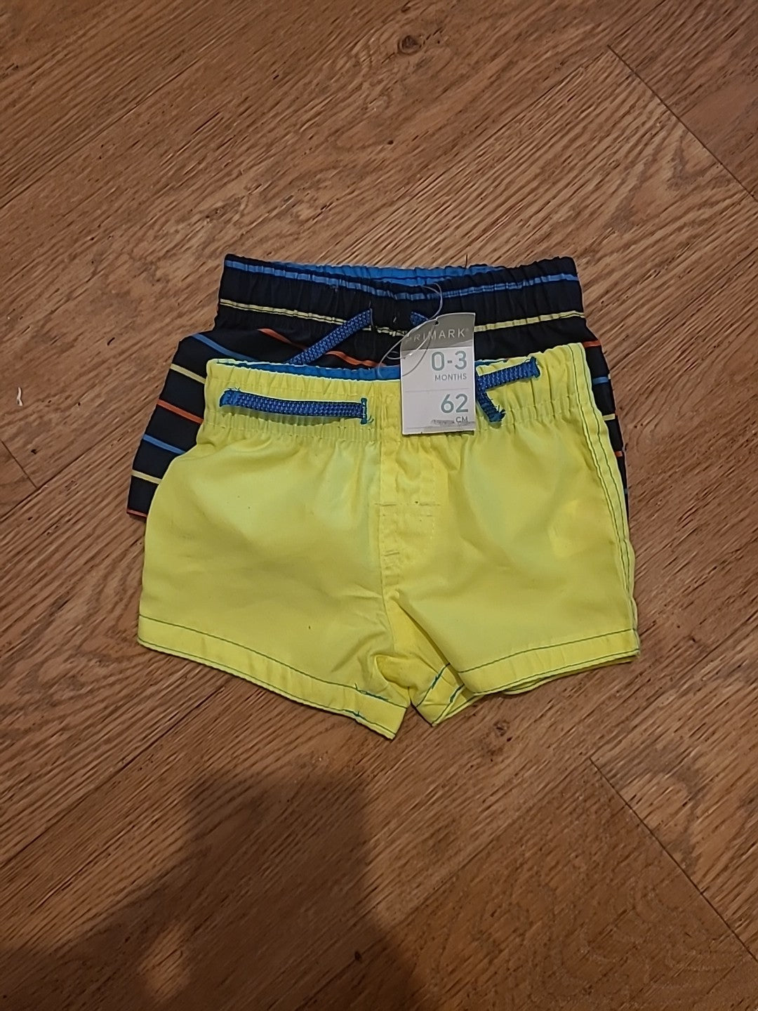 Primark 0-3 Months Set Of 2 Elasticated Shorts