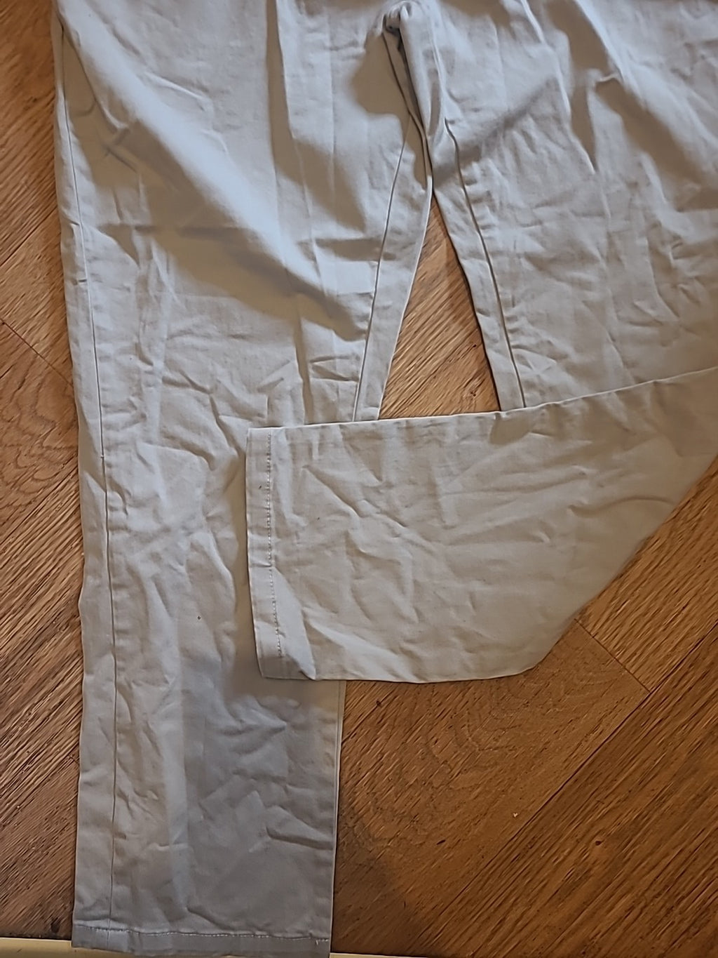 Mens Easy Size 40S Slim Fit Stone Chino