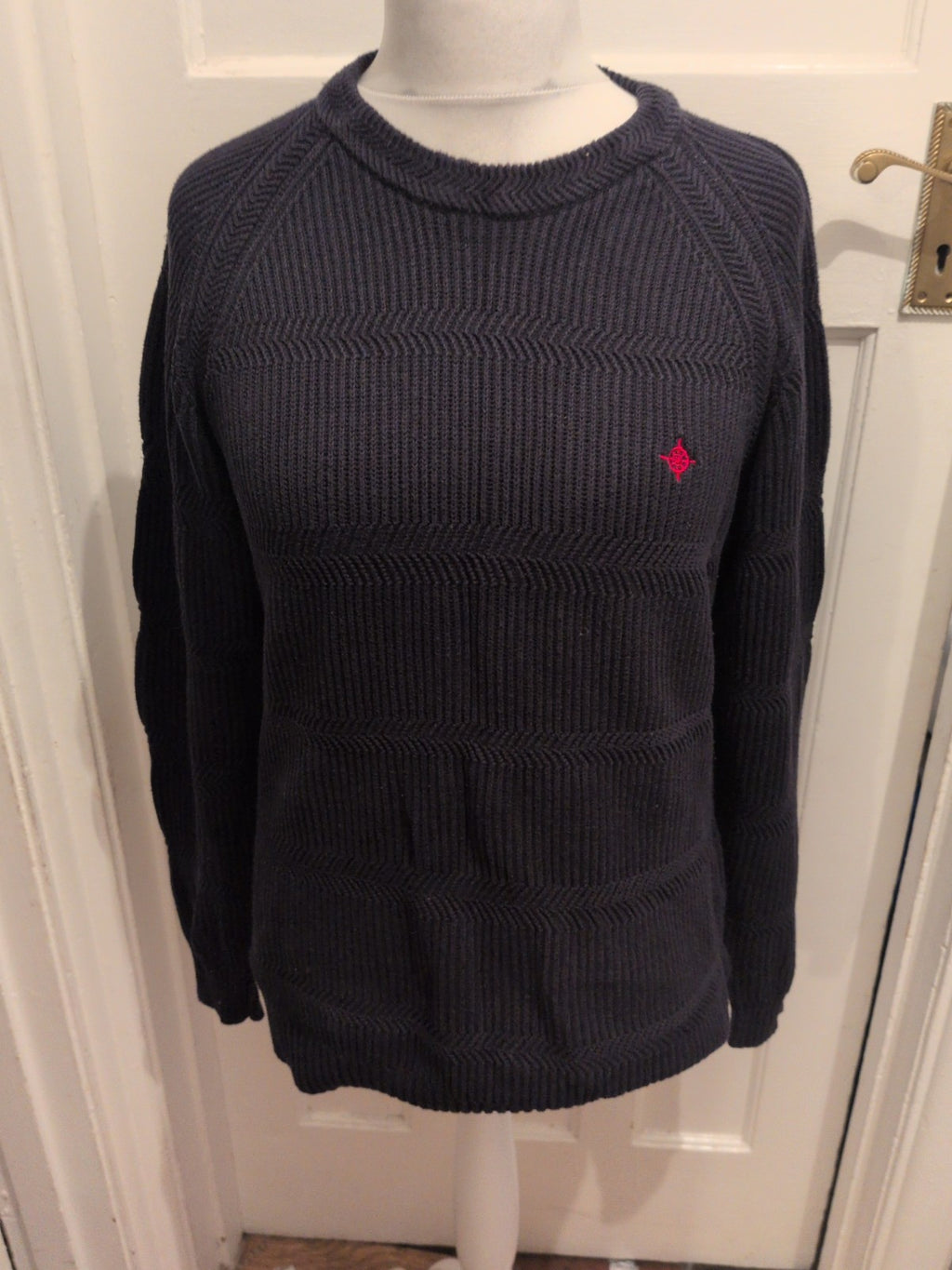 Maine New England Medium Dark Navy Pullover Jumper