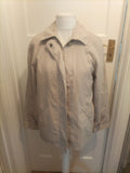 Ladies Dannimac Size M Stone Lined Zipped Jacket