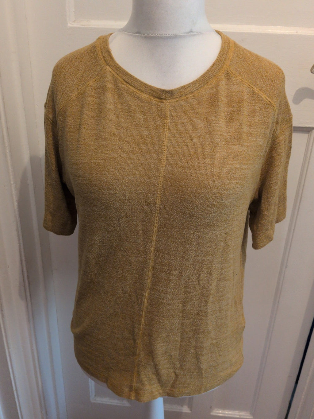 Marks And Spencer 10 Ochre Short Sleeve T-shirt