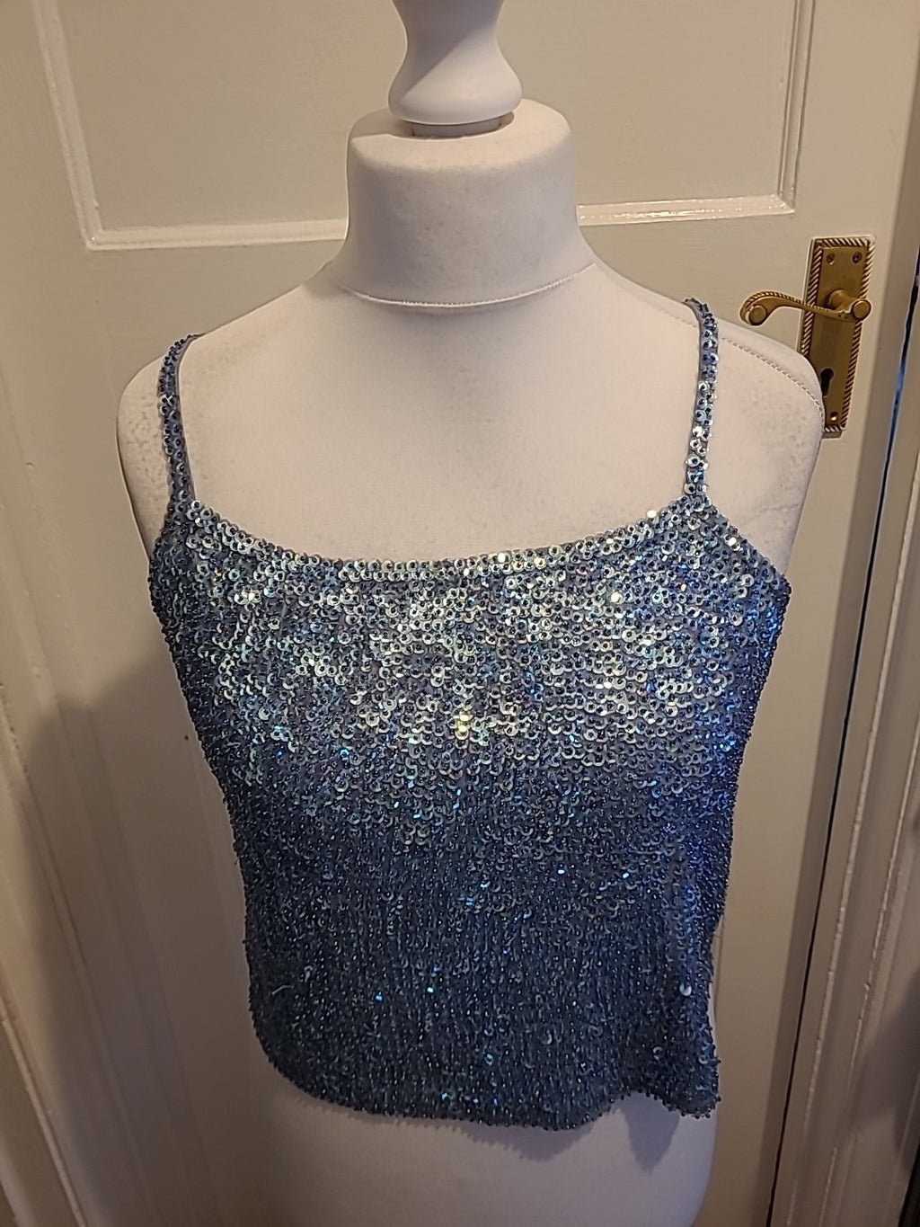 Ladies Partizan Size Large Sequin Sleeveless Top