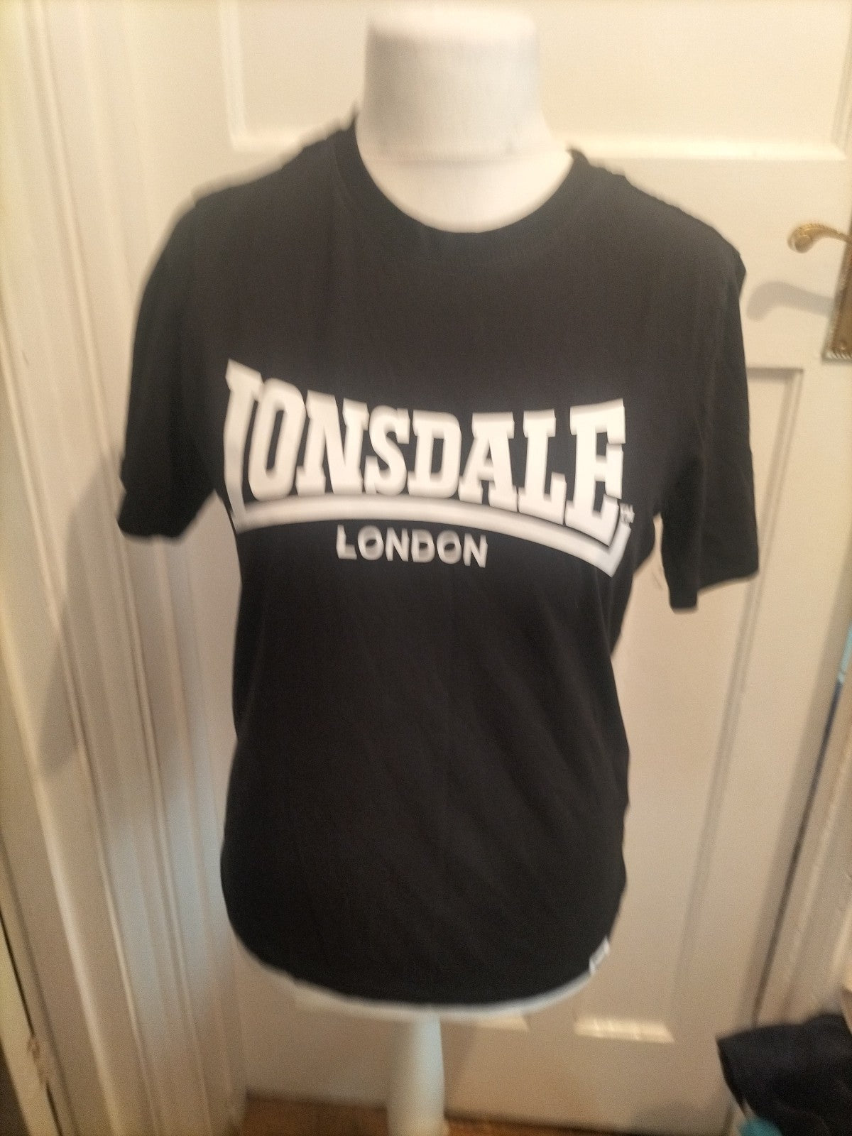 Lonsdale Small Black Print Short Sleeve T-shirt