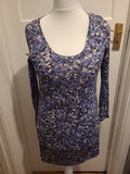 Ladies Sandwich Size Medium Lilac Long Sleeved Dress