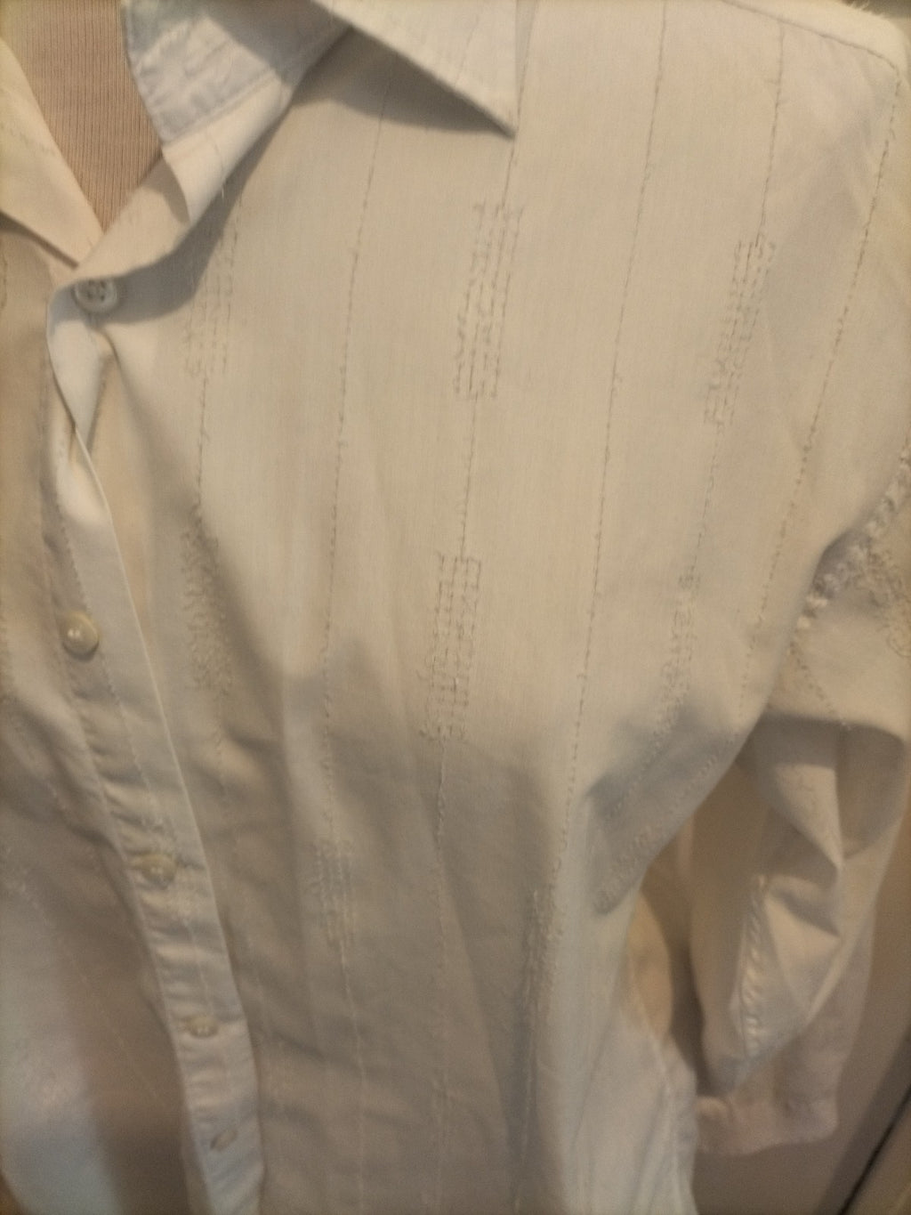 Mens Dld Milan Size Medium Soft Touch White Shirt