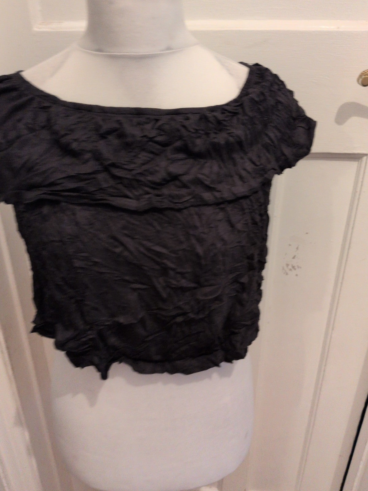 New Look 8 Black Sleeveless T-shirt Ladies