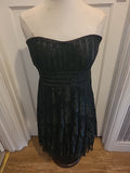 Ladies Stella Morgan Size 12 Black Sleeveless Strapless Slightly Padded Dress