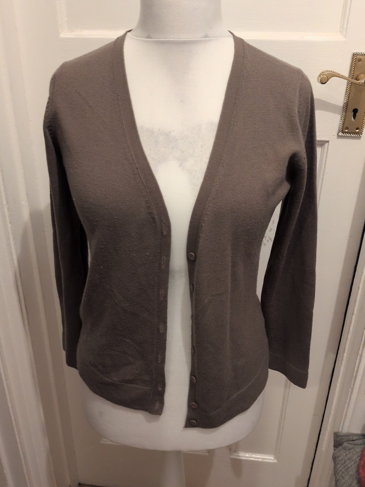 Marks And Spencer 16 Expresso Cardigan Buttoned