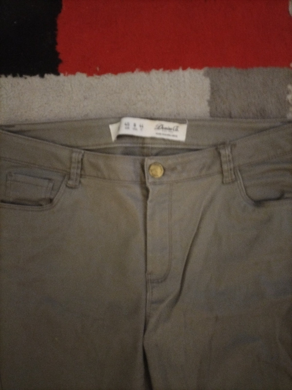 Ladies Denim&Co Size 12 Sage Green Jeans