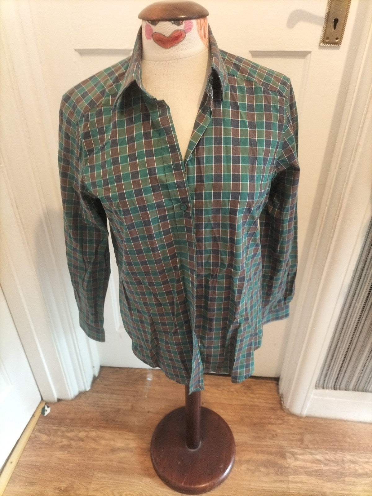 Ladies James Meade Size 12 Multi Check Long Sleeved Shirt