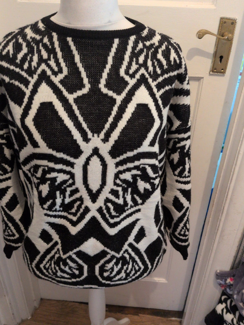 Pulsion Paris XL Black And White Pullover Ladies Jumper