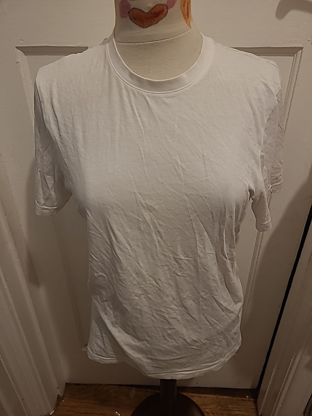 Mens Marks And Spencer Size Small White Short Sleeved Tshirt