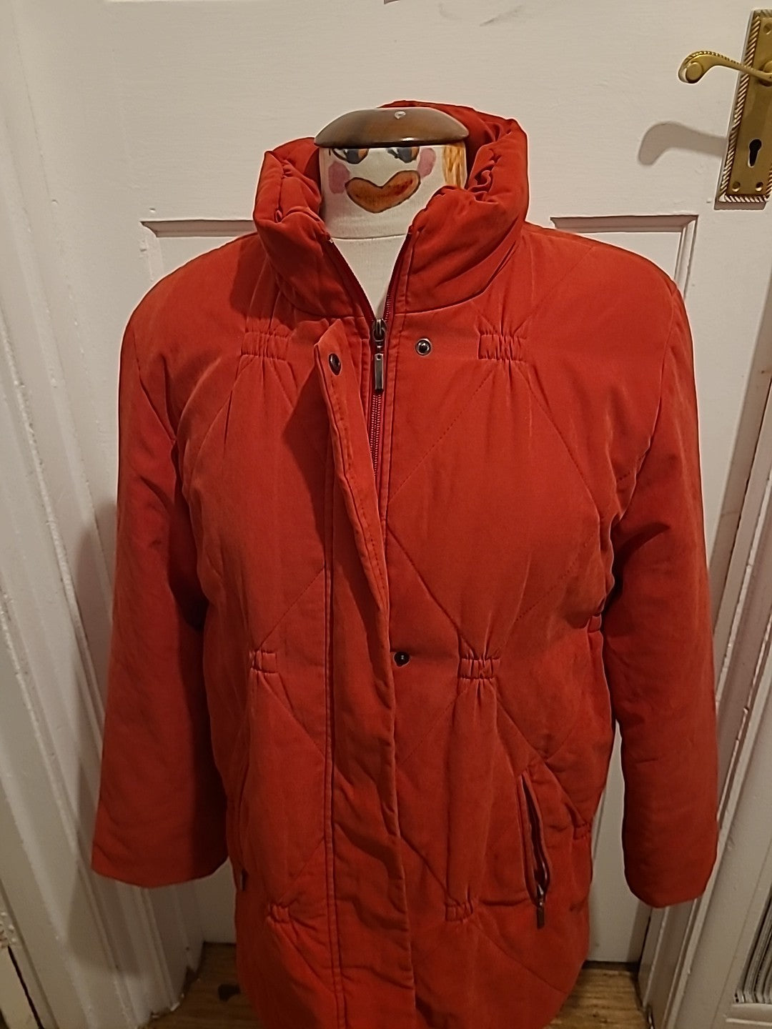 Ladies Concept Size Large Red Lined Coat