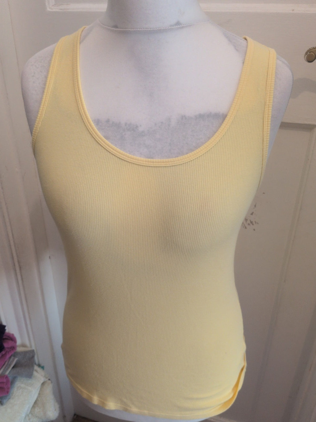 Marks And Spencers 14 Yellow Vest Tank Top