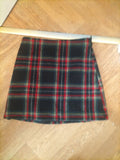 Ladies Tu Size 12 Multi Check Lined Short Skirt