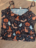 XL Halloween Pattern Sleeveless Pyjama Top