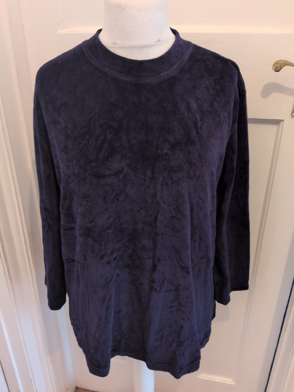 Damart Navy Large Long Sleeve Ultra Soft Jumper