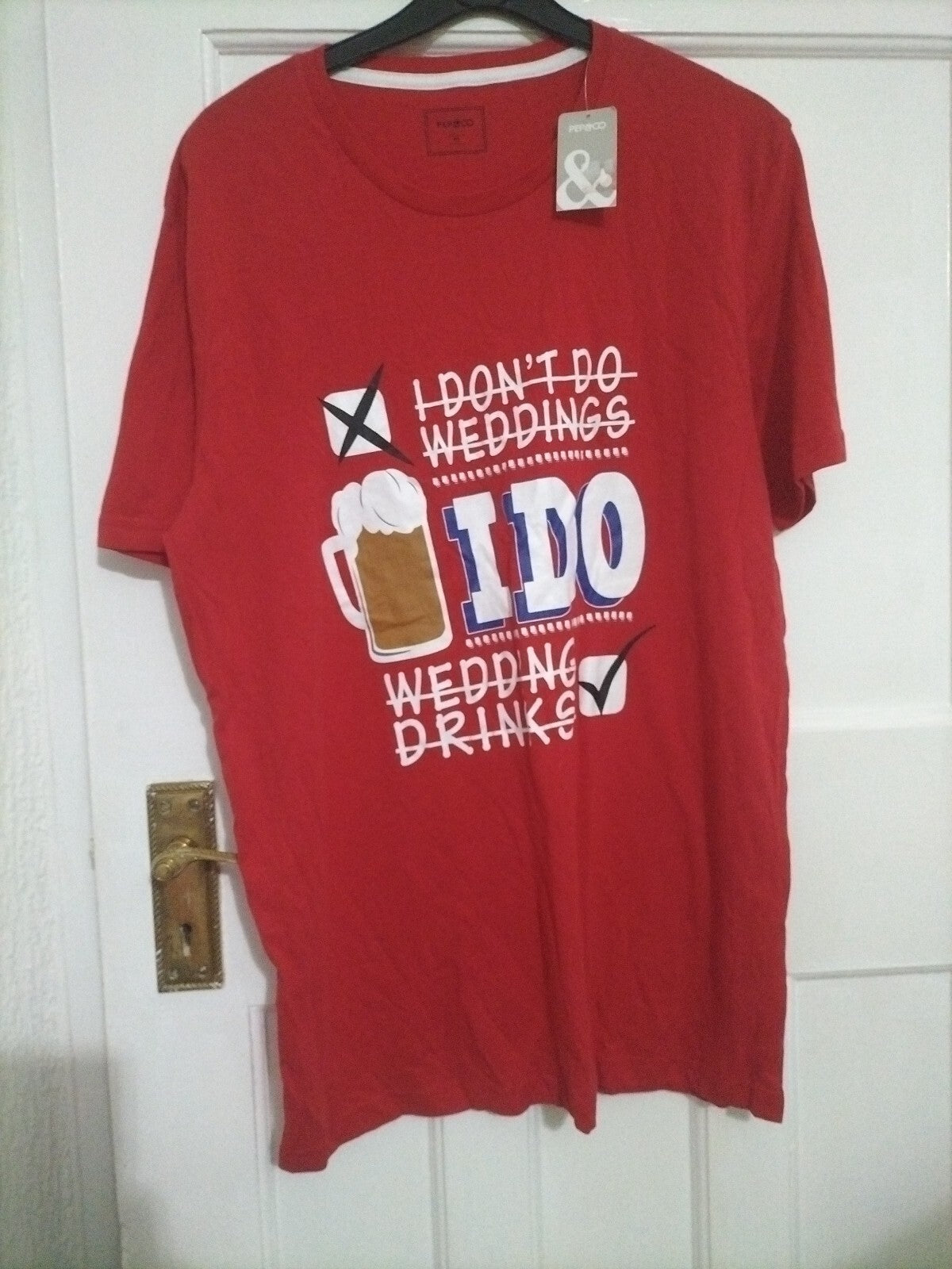 Mens Pep&co Size Medium Red T Shirt