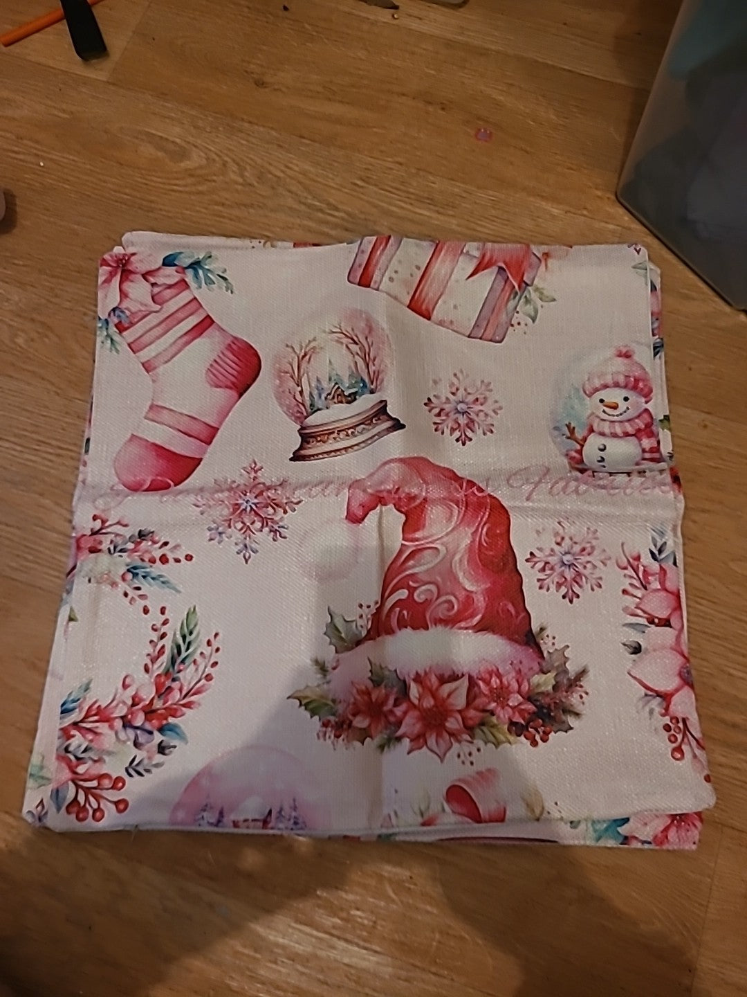 Brand New Christmas Cushion Covers Stocking Design Set Of 3