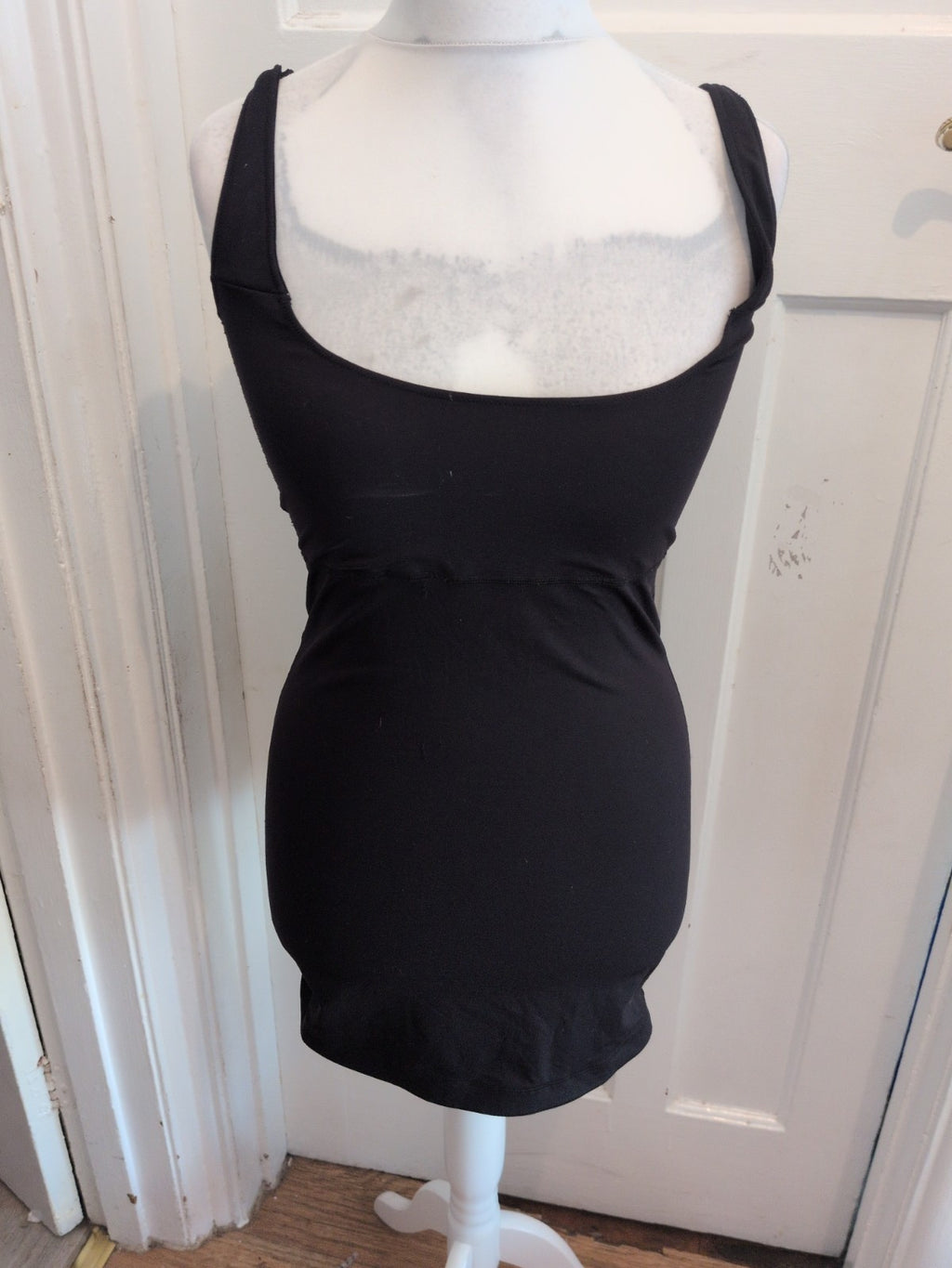 Matalan 14 Black Sleeveless Longline Cami Or Knee Length Dress
