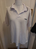 Mens Umbro Size Large White Short Sleeve Polo Shirt