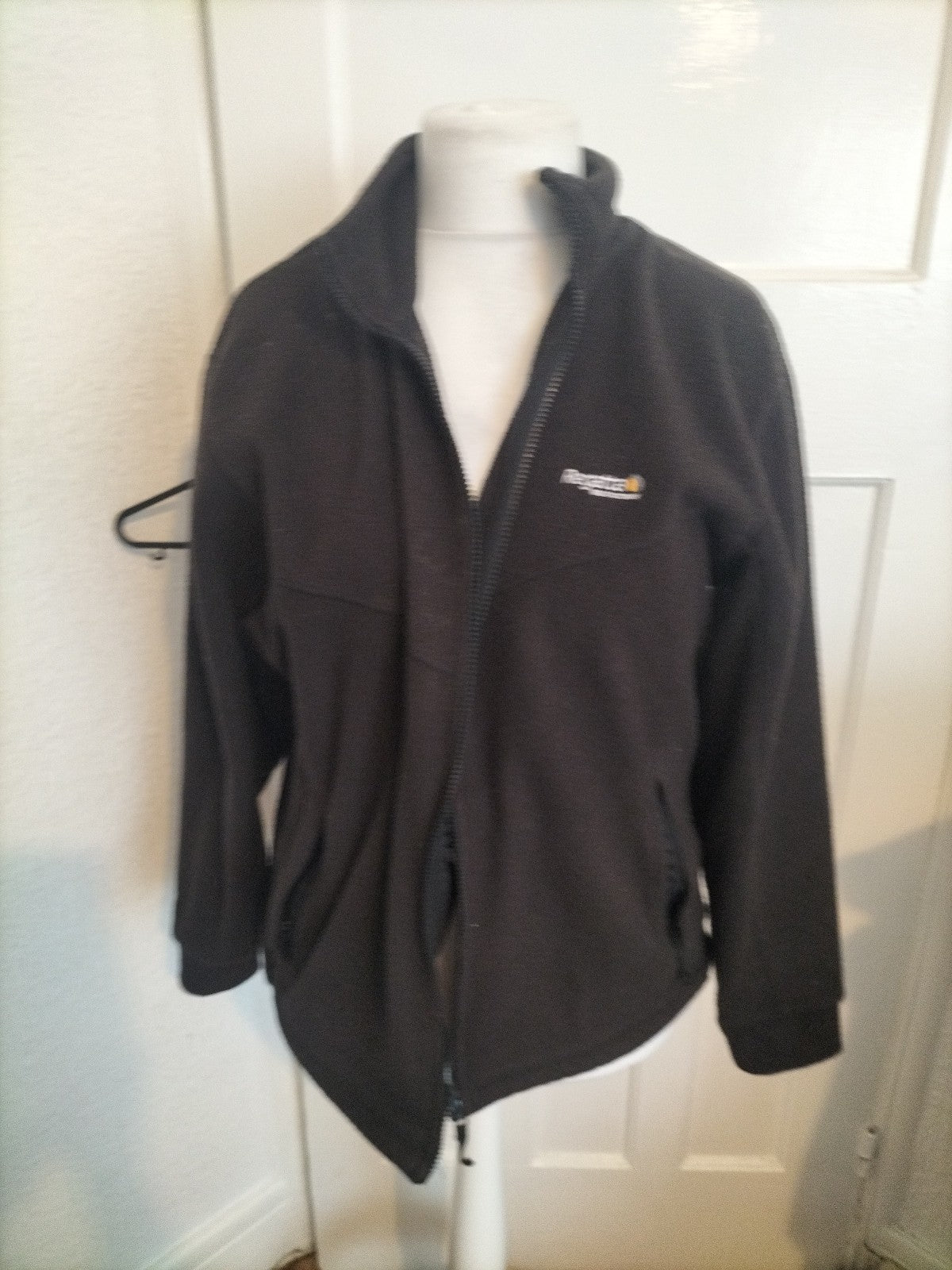 Mens Regatta Size M Black Zipped Jumper Long Sleeved