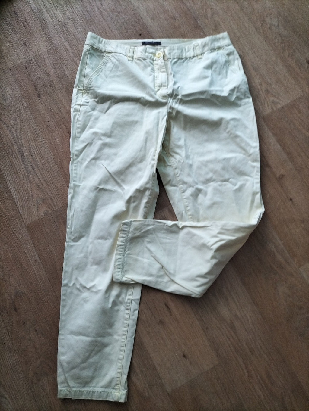 Ladies Marks And Spencer Size 14R Yellow Chino