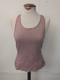 Ladies H&M Sport Side Medium Pink Racer Back Sleeveless T-shirt