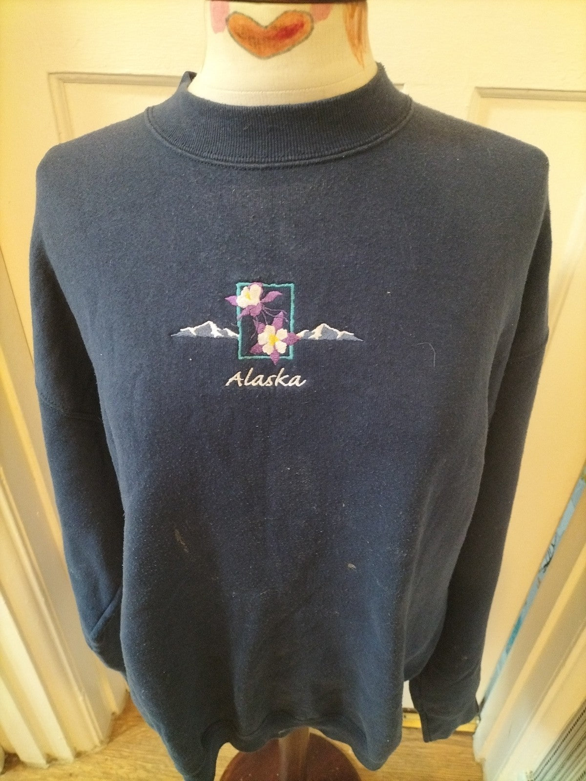 Mens Fruit Of The Loom Size XL Navy Alaska Jumper(Light Marks)