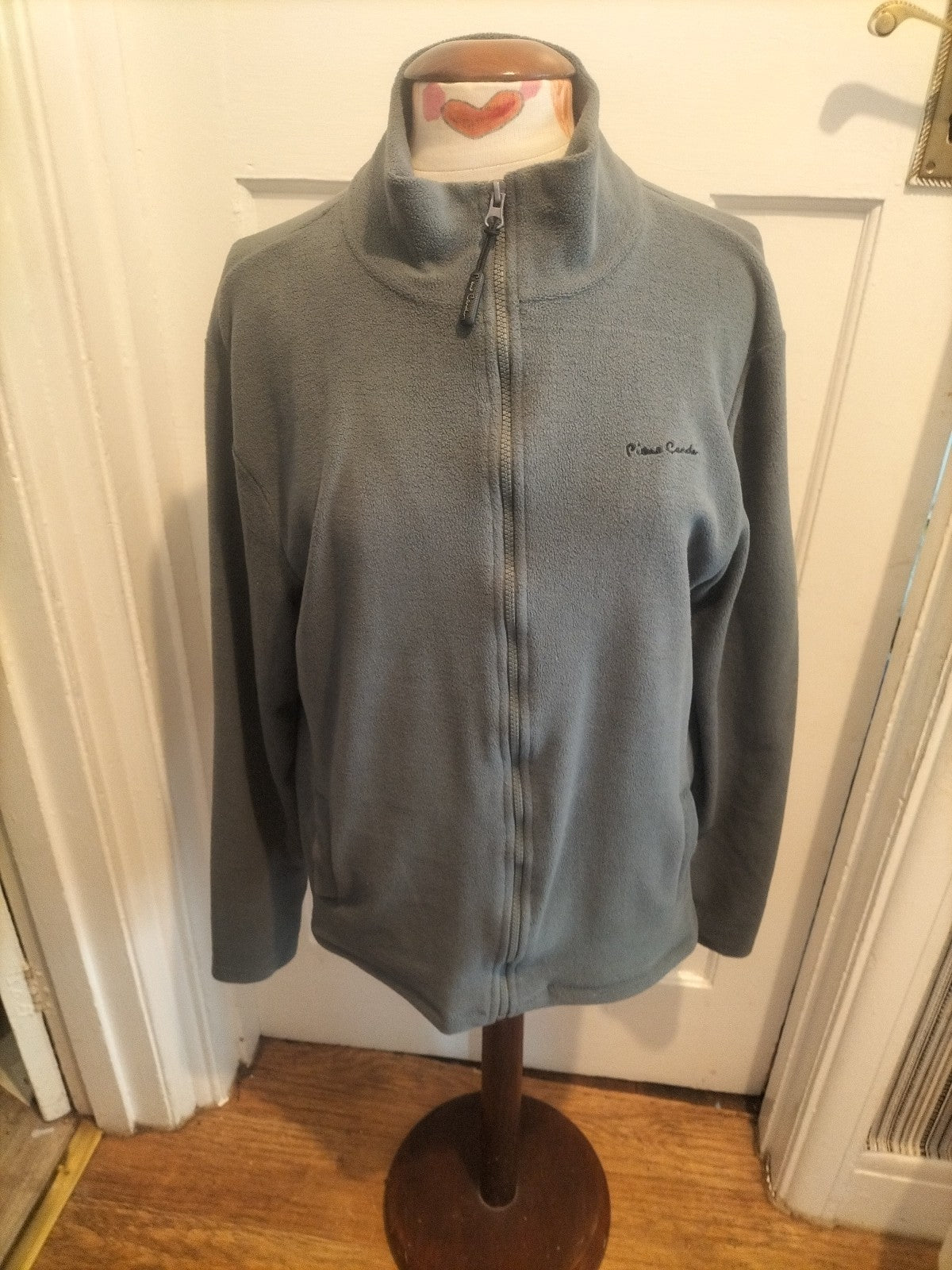Mens Pierre Cardin Size Medium Grey Zip Through Jacket