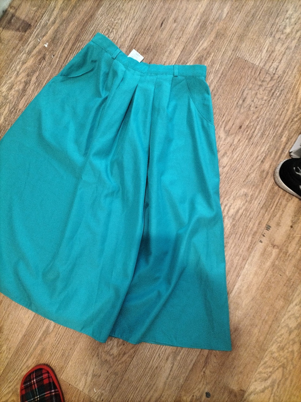 Ladies St Michael Size 14(Length 27") Bright Green Lined Skirt