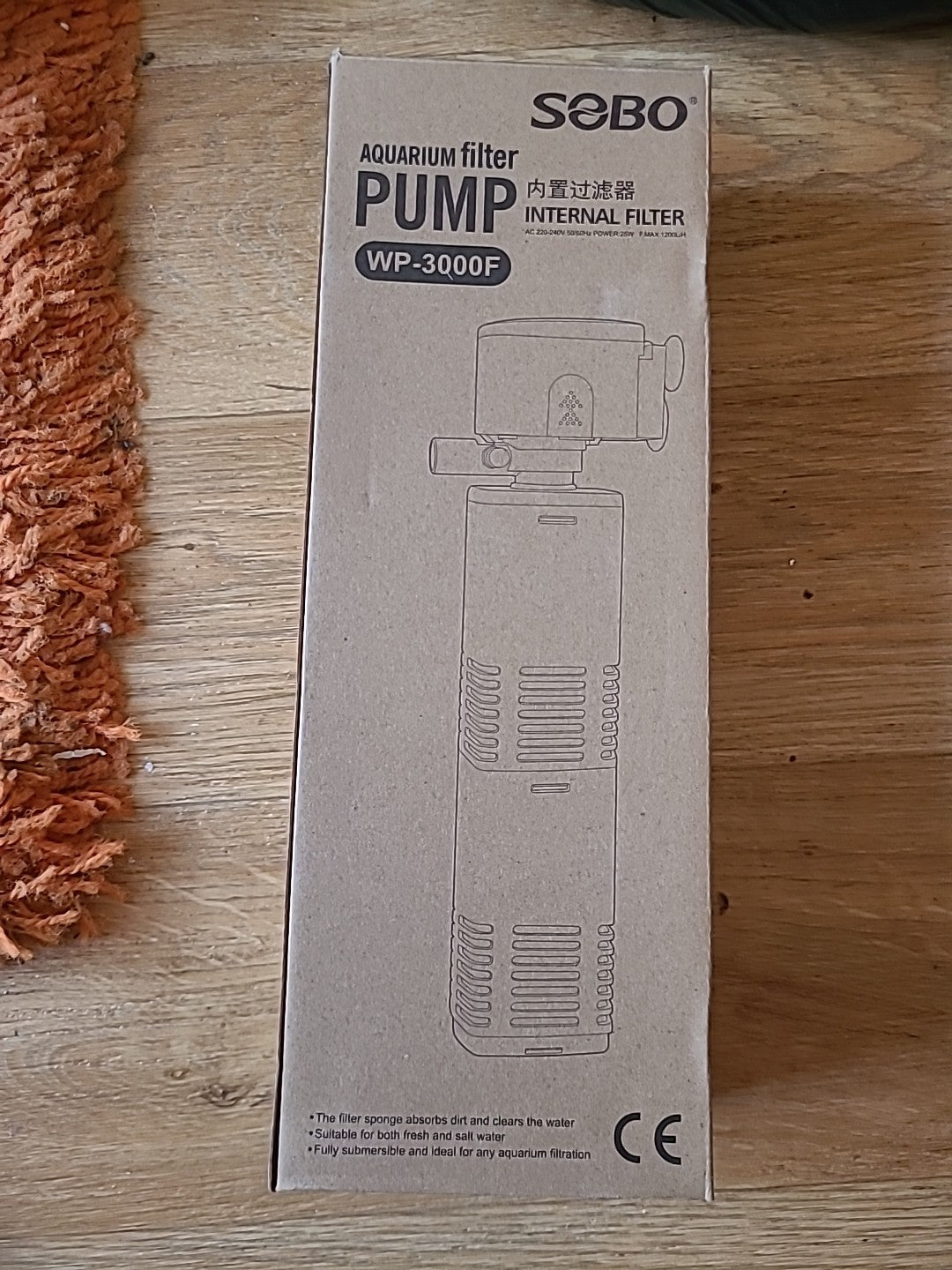 Brand New Aquarium Filter Internal Pump 3000F 1200L/H