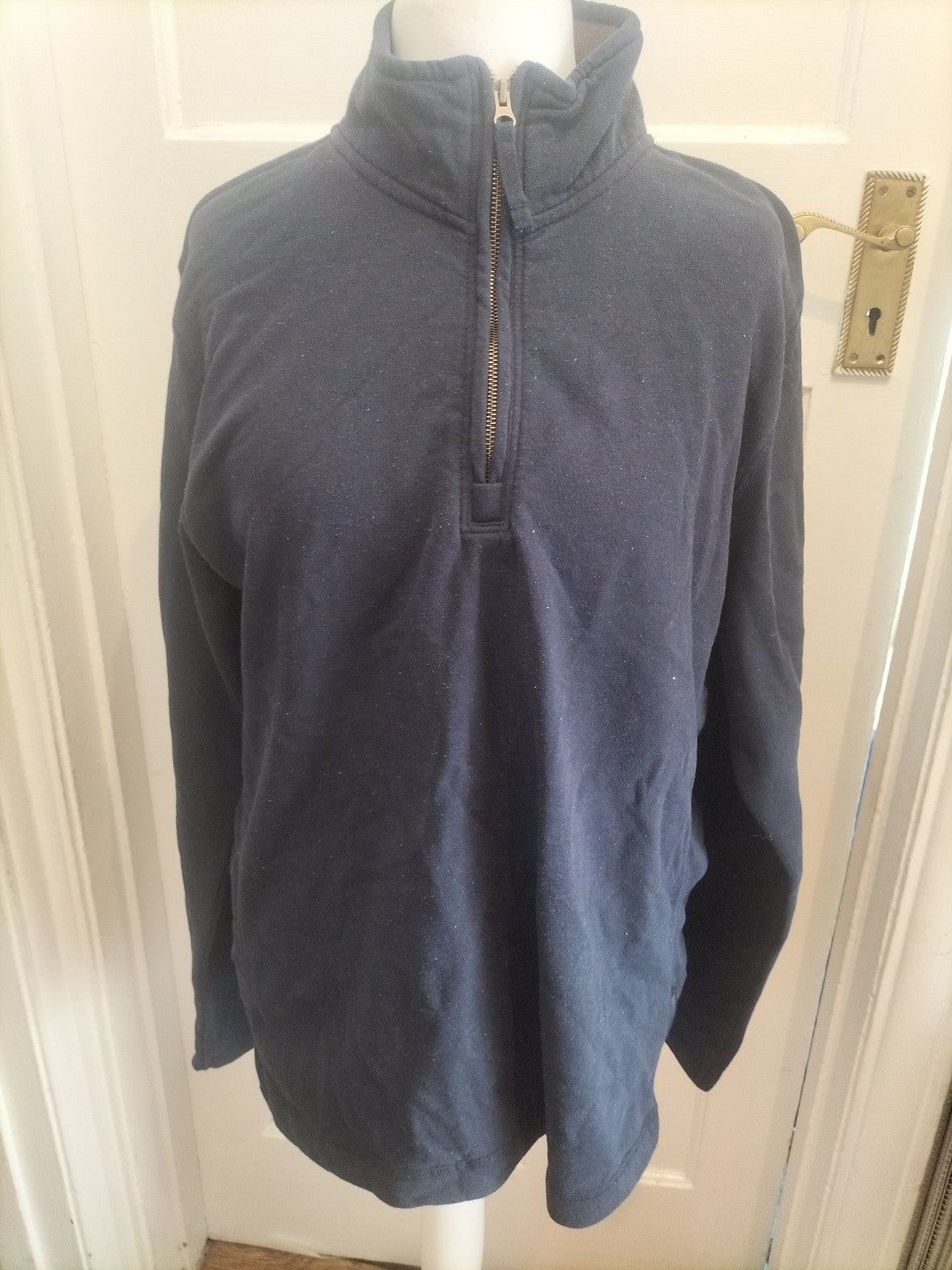 Mountain Warehouse XL Navy Semi Zip Pullover Jumper