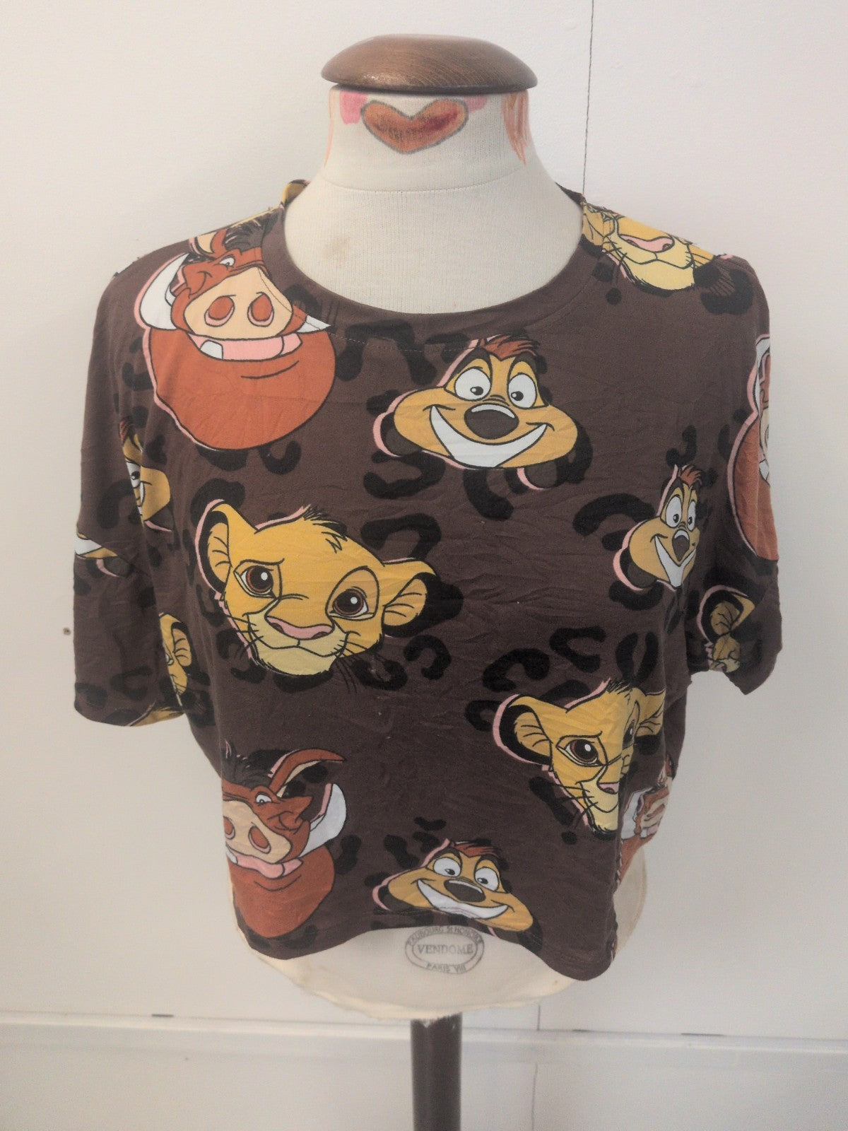 Ladies Disney Lion King Size 6-8 Multi Pyjama Top