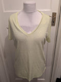 Ladies Papaya Size 14 Yellow Lightweight Short Sleeved Tshirt