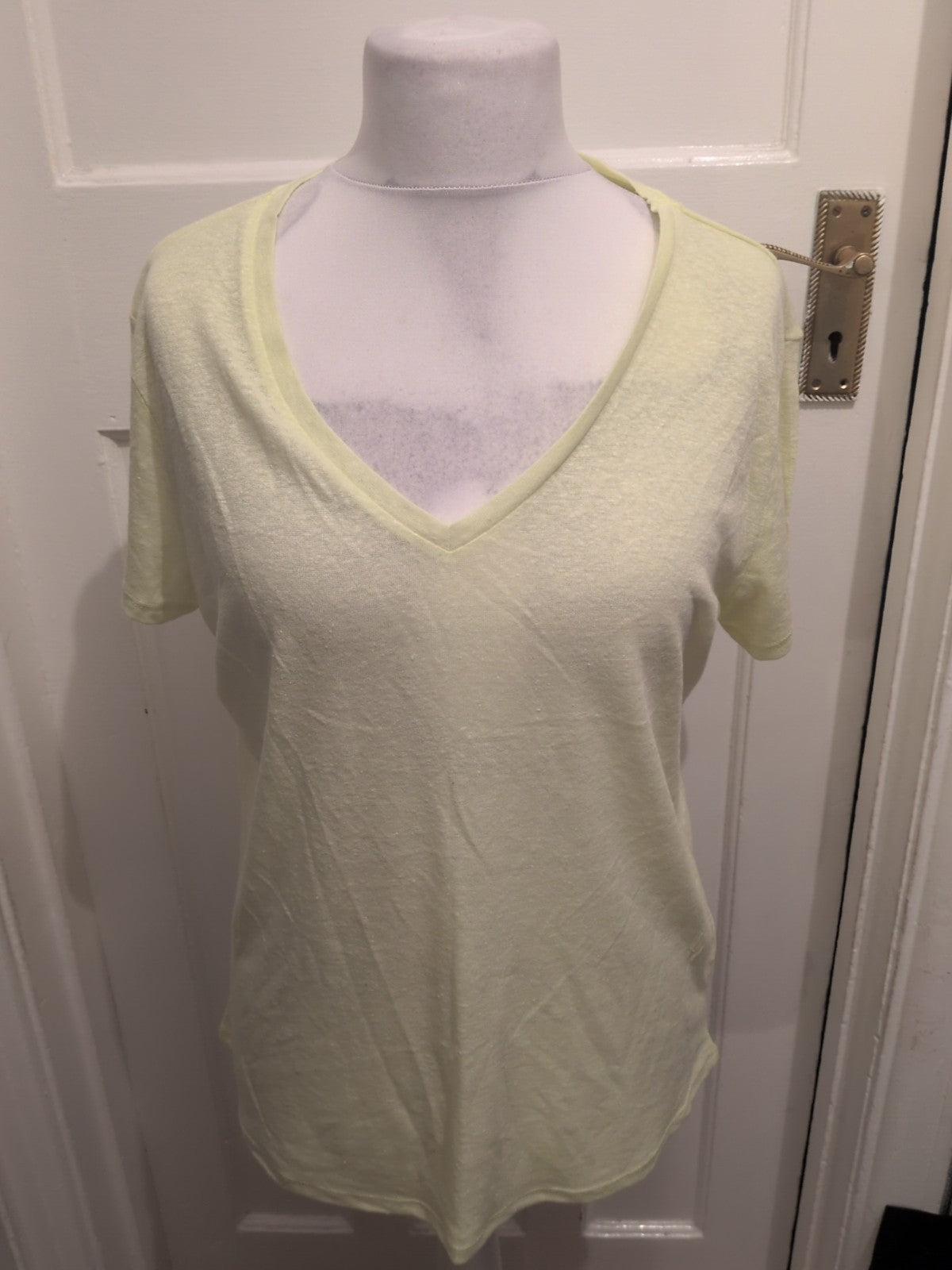 Ladies Papaya Size 14 Yellow Lightweight Short Sleeved Tshirt