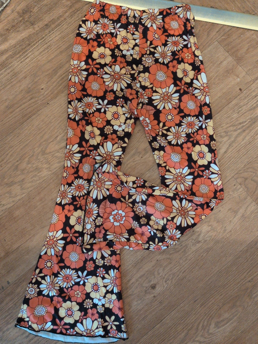 Shein 10 Years Floral Orange Leggings