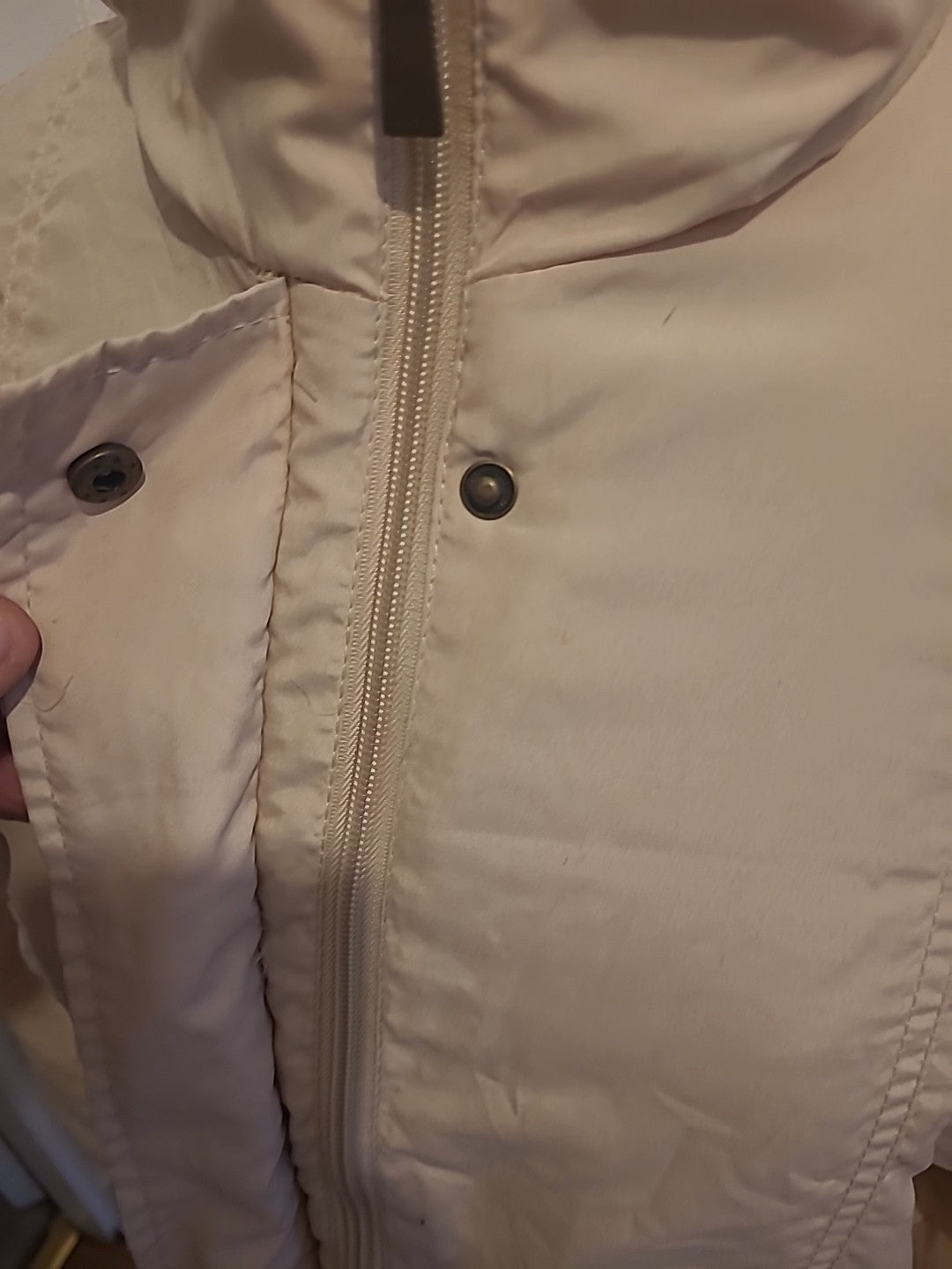 Ladies Neuville Size 14/16 Light Beige Lined Coat