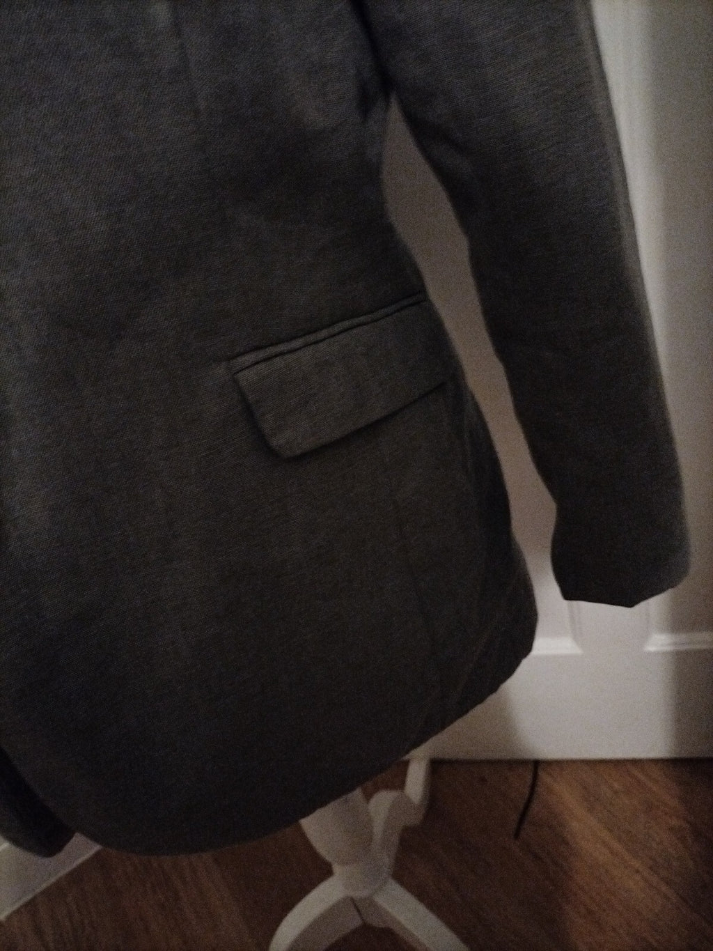 Men's Simon Jersey Size 14 Grey Padded Long Sleeved Blazer