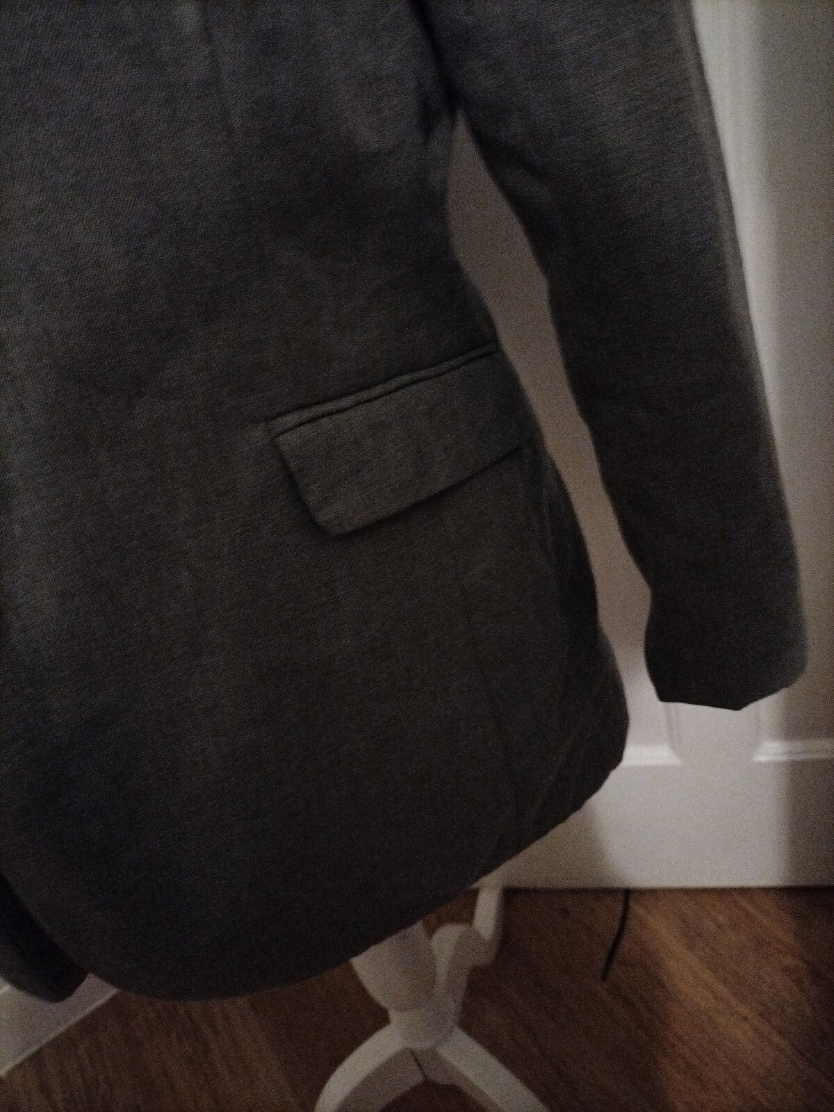 Men's Simon Jersey Size 14 Grey Padded Long Sleeved Blazer