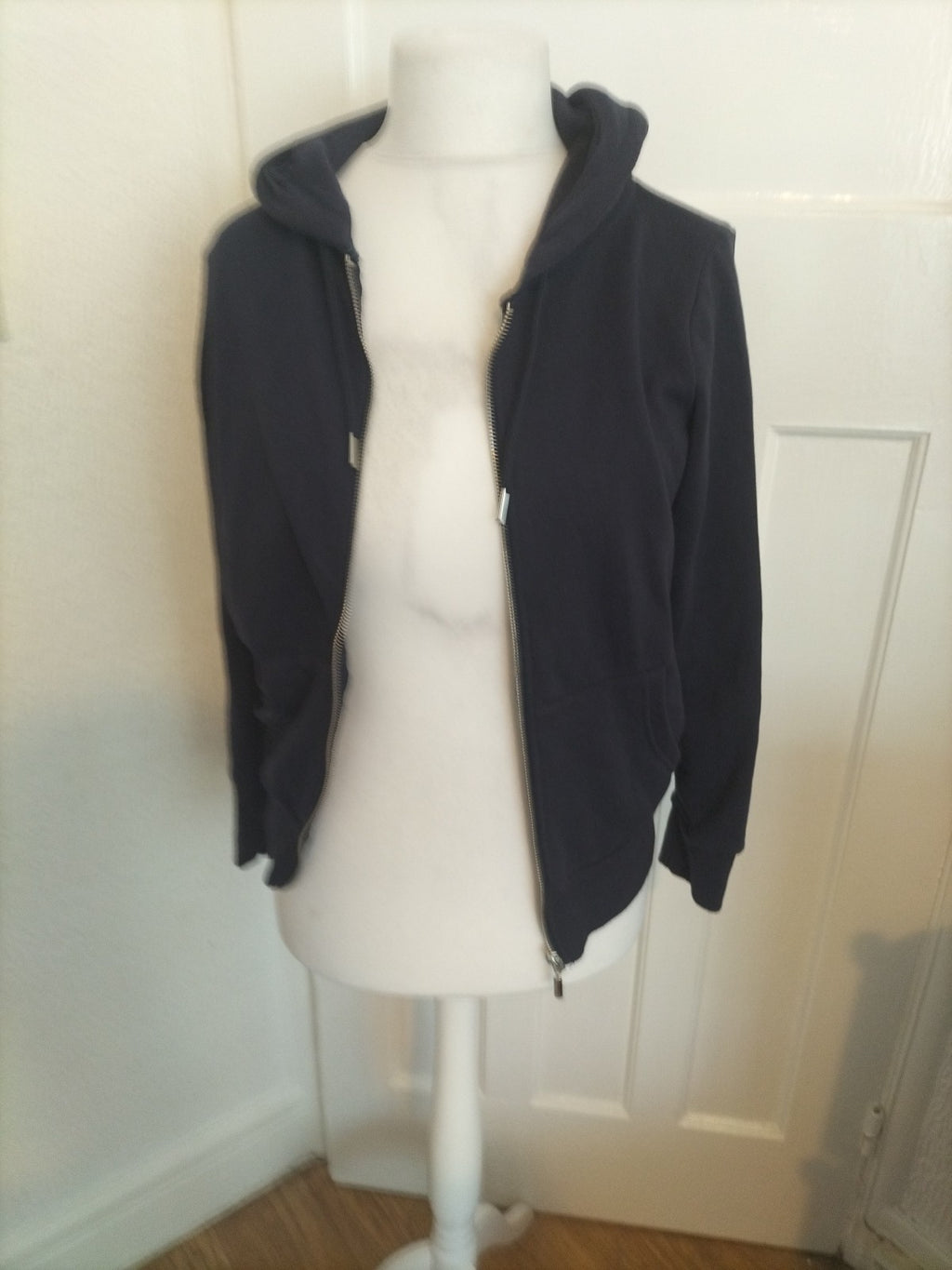Ladies Atmosphere Size 12 Navy Hoodie Zipped