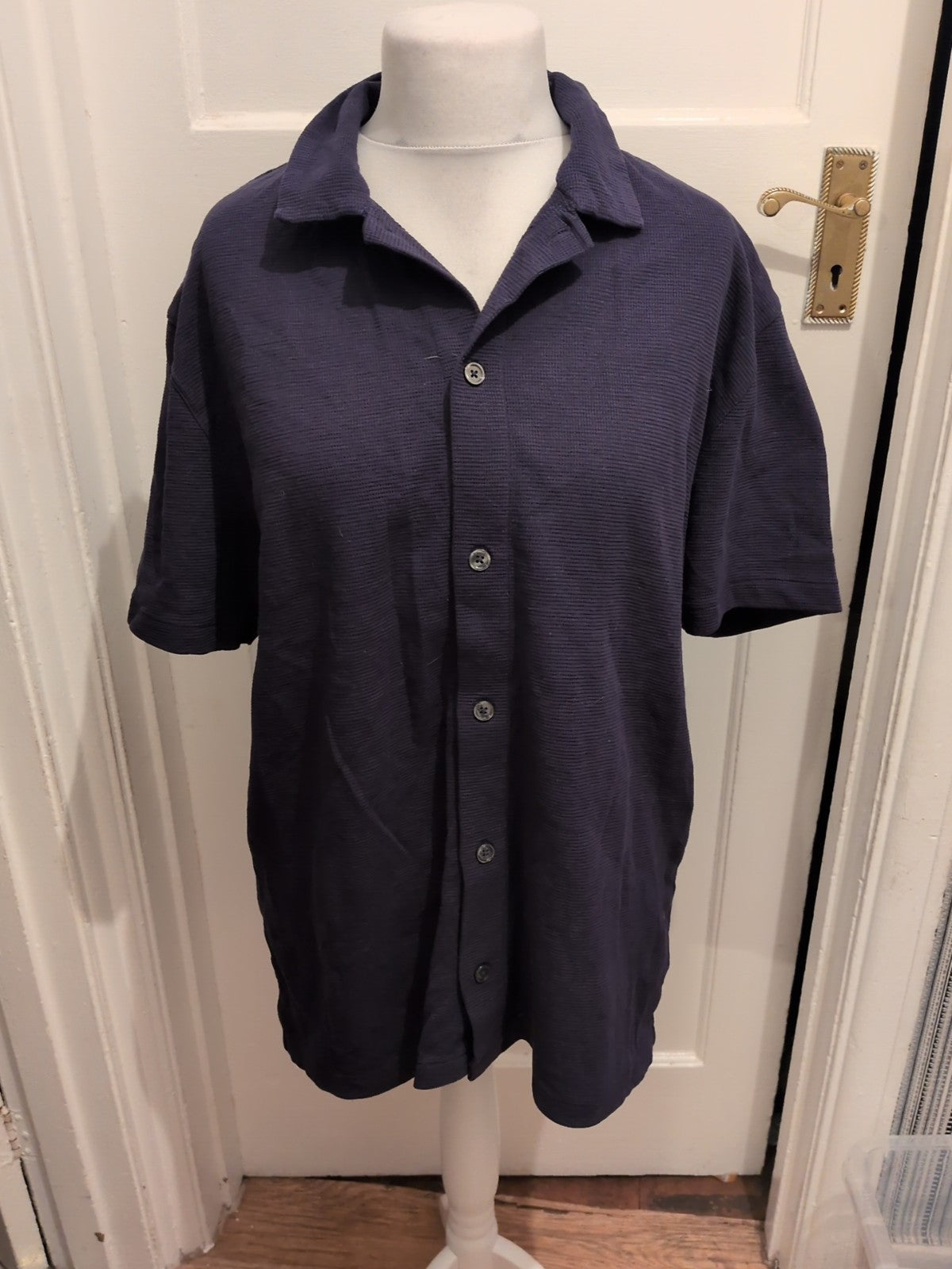 Next XL Navy Buttoned Polo Shirt