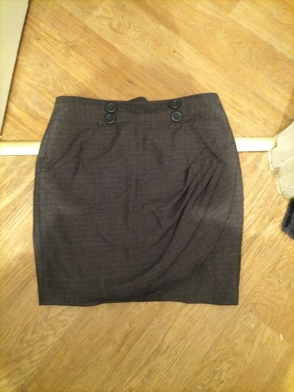 Ladies Next Size 14 Charcoal Fleck Lined Skirt