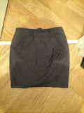 Ladies Next Size 14 Charcoal Fleck Lined Skirt