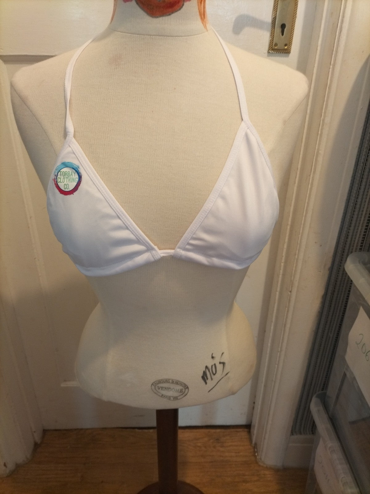 Brand New Torbayclothingco Size Medium White Bikini Set